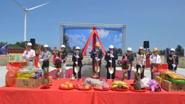 東元統包彰芳暨西島風場開工。(圖:東元提供)