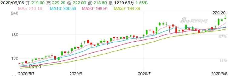 資料來源: 新浪財經, 美團股價日線走勢