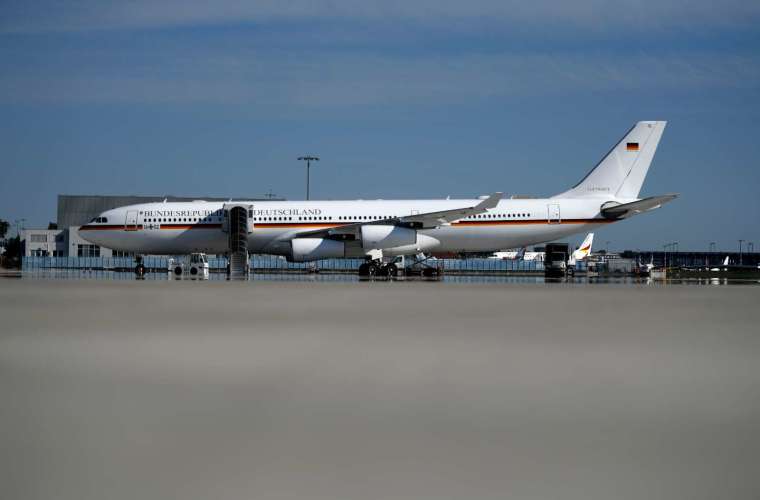 德國政府使用中的 A340 行政專機 (圖片:AFP)