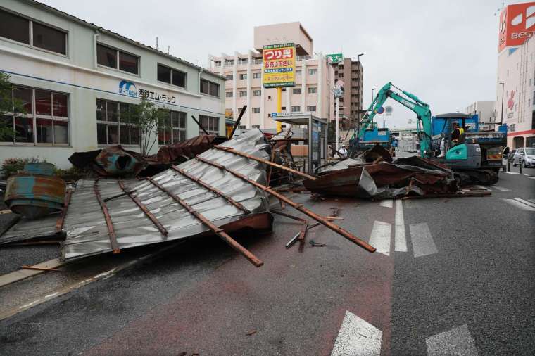 海神肆虐日本九州 (圖片:AFP)