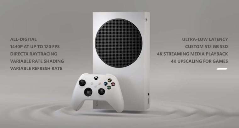 微軟新一代電玩主機 Xbox Series S (圖片來源:擷取自 Xbox 官方 YouTube 頻道)