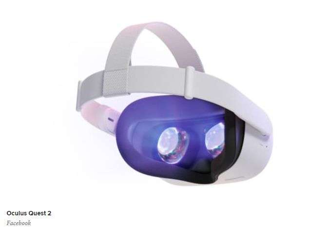 Oculus Quest 2 頭戴式 VR 裝置 (圖片: CNBC)