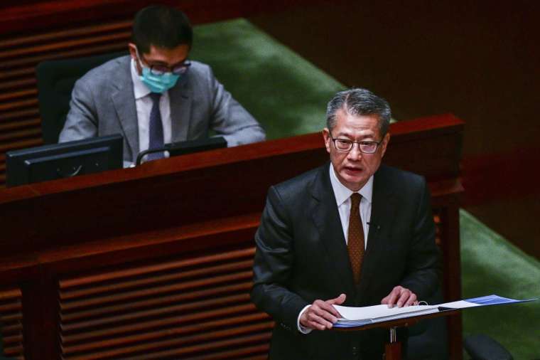 香港財政司司長陳茂波 (圖片: AFP)