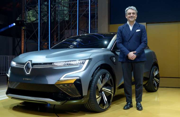 雷諾全新電動概念車「Megane eVision」(圖片:AFP)