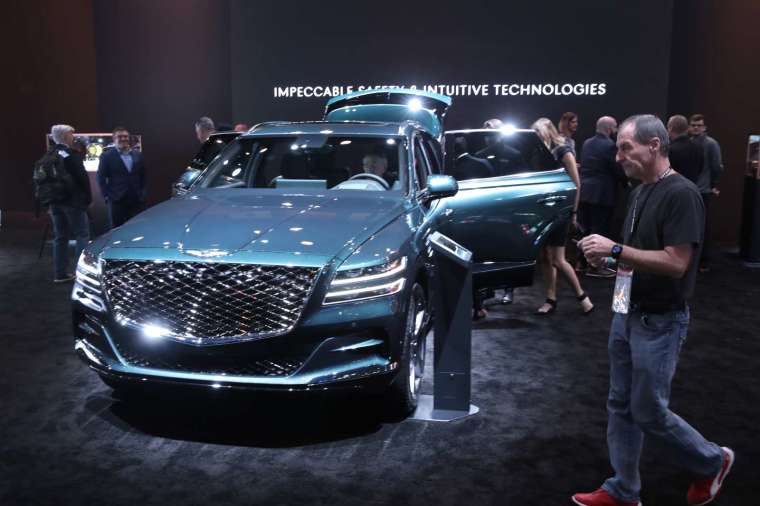 Genesis 的 GV80 豪華 SUV (圖片:AFP)
