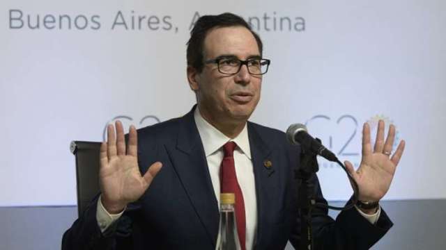 財政部Fed紛爭涉政治考量?梅努欽出面回應(圖:AFP)