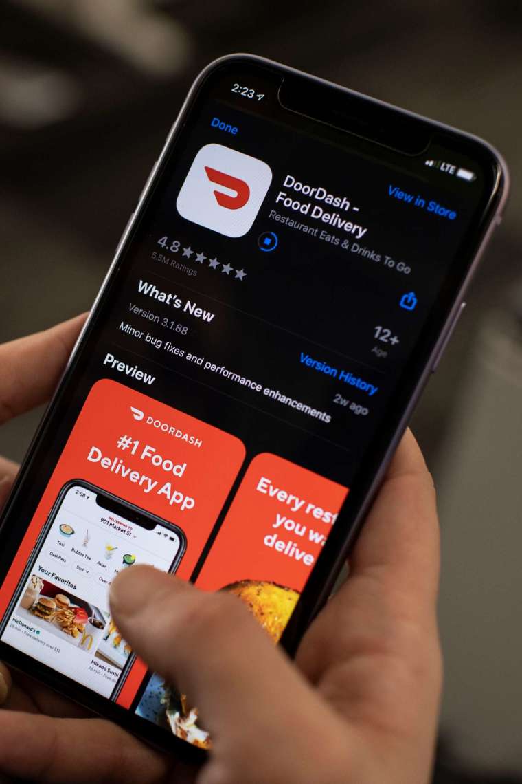 DoorDash 成為今年最受矚目的 IPO 之一 (圖片:AFP)
