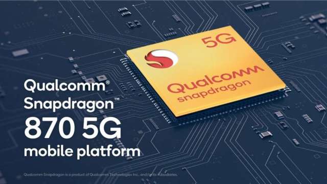 高通Snapdragon 870 5G行動平台。(圖:業者提供)