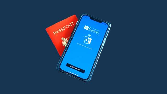 新航為全球首家啟用IATA Travel Pass手機App的航空業者。(圖：新航提供)