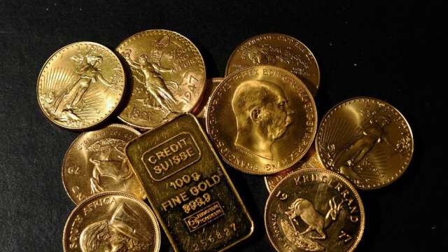買黃金對抗通膨 美國鑄幣局Q1金幣銷售寫逾20年最佳(圖:AFP)