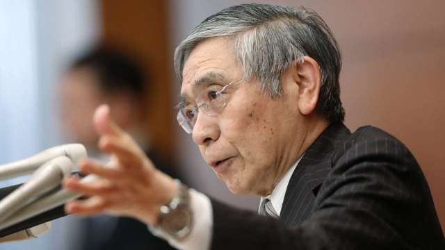 黑田東彥:日圓走貶對於海外收益增加有相當大影響 (圖片:AFP)