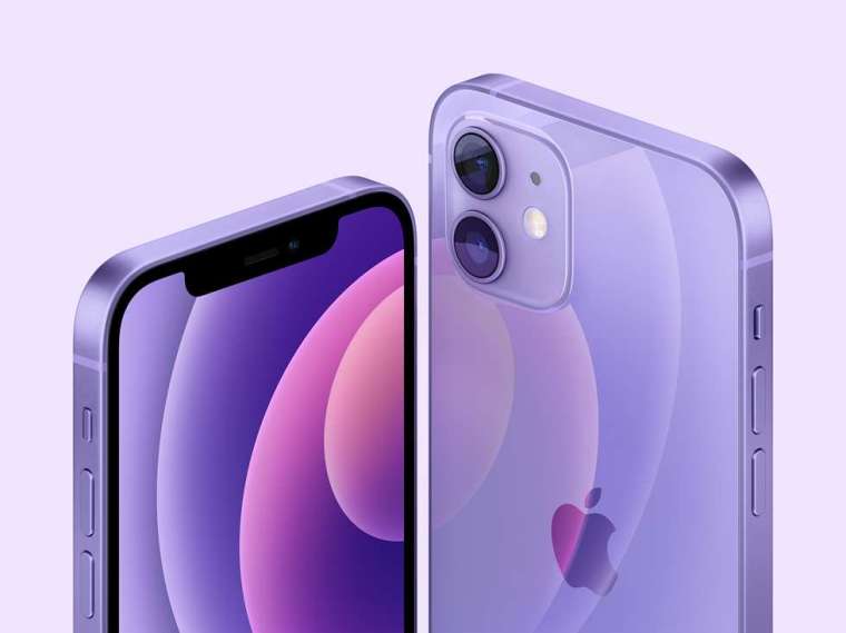 蘋果追加推出紫色版 iPhone 12 及 iPhone 12 mini (圖片：蘋果)