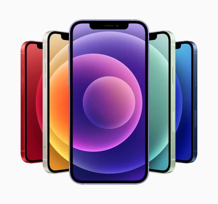 iPhone 12 和 iPhone 12 mini 系列加入了華麗新配色 (圖片:蘋果)