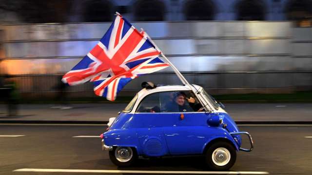 英國4月GDP年增27.6% 創歷史新高 (圖片:AFP)