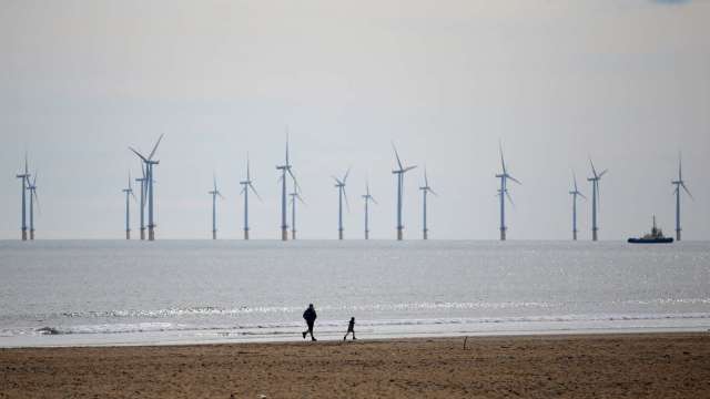 海能風場建置落後 經部：不影響供電穩定。(圖：AFP)