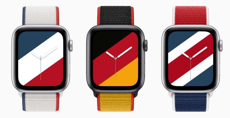 Apple Watch 國際系列運動型錶環及錶面 (圖片:蘋果公司提供)