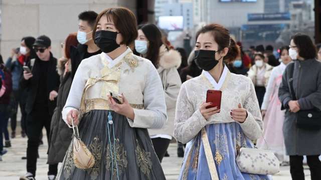 南韓新增1784人肺炎確診 創下新高紀錄 (圖片:AFP)