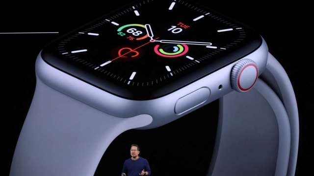 郭明錤:Apple Watch 7生產問題已解決、9月大量生產、立訊受益 (圖片:AFP)