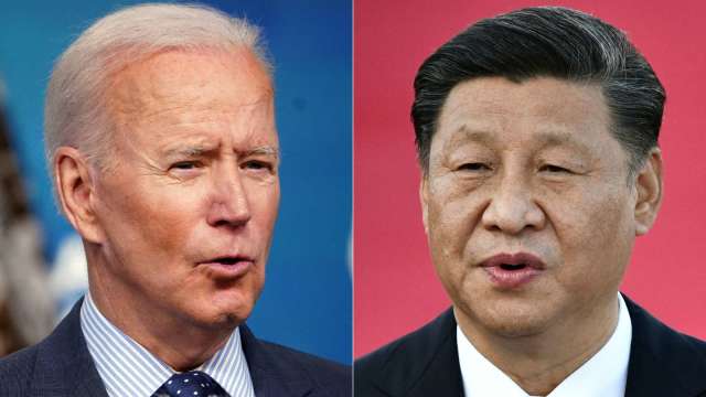 拜登熱線習近平 美中仍有五大衝突未解 (圖片:AFP)