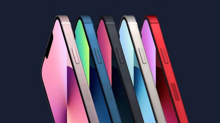 iPhone 13 系列「瀏海」更小，電池容量更大、螢幕更亮，電池續航力和相機攝影功能全面升級。 (圖片：蘋果)