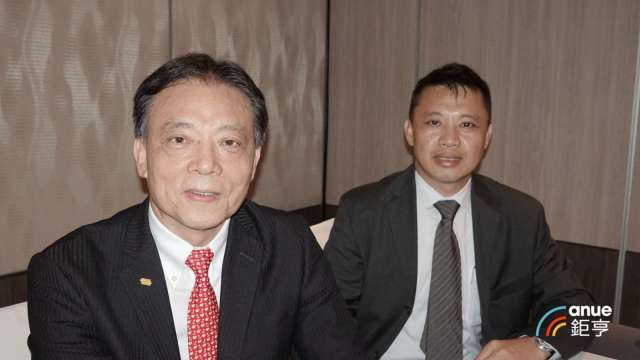 晶技董事長林萬興(左)及總經理郭雅屏。(鉅亨網記者張欽發攝)