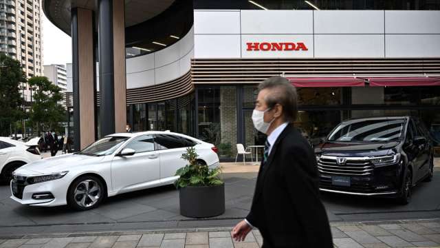 缺料問題未解 Honda宣布10月日本國內汽車產量減少3成 (圖片：AFP)