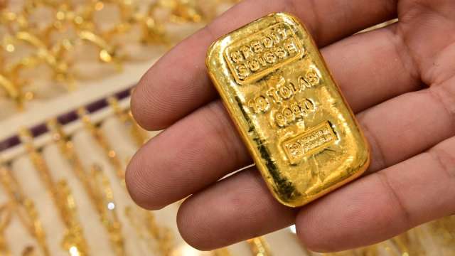 〈貴金屬盤後〉CPI數據引發抗通膨買盤 黃金漲至1個月高點 (圖片:AFP)