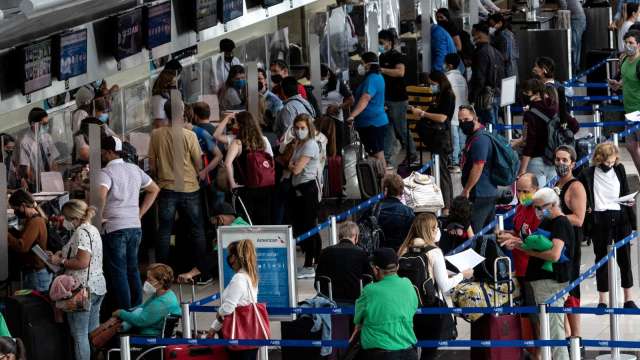 美國放寬旅遊禁令 11/8開放完全接種疫苗旅客入境(圖片:AFP)