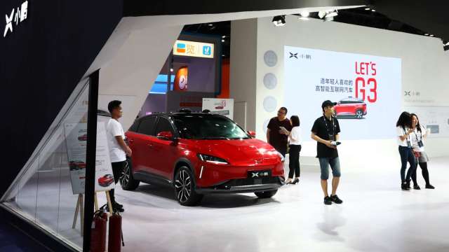 小鵬:2025年新能源汽車將佔中國新車總銷量35%以上(圖片:AFP)