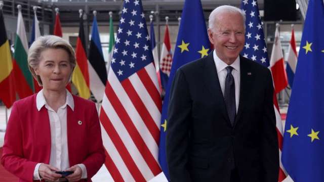 美歐宣布鋼鋁貿易停戰 終結川普時期爭端(圖:AFP)