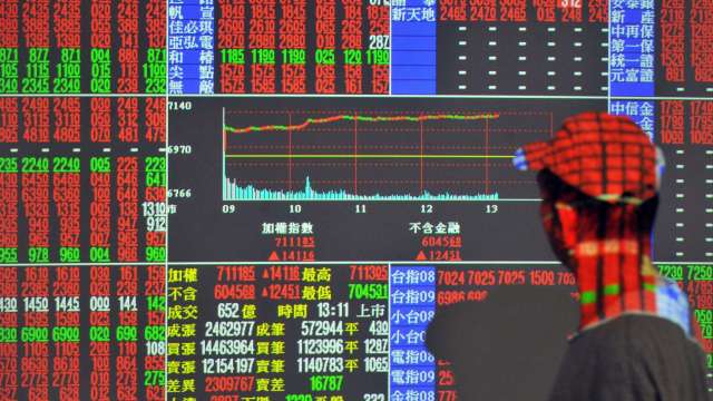 電子權值股回神 台股漲65點收17518點 周線拉出連6紅。(圖：AFP)