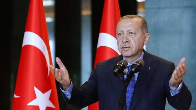 土耳其總統艾爾段。(圖:AFP)