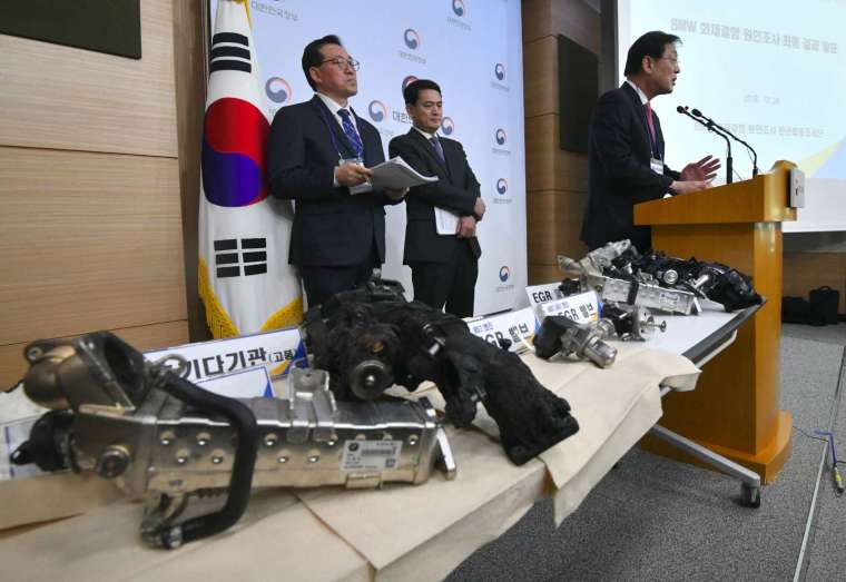 零件瑕疵恐引發火燒車 南韓逾22萬輛BMW將召回 (圖片：AFP)