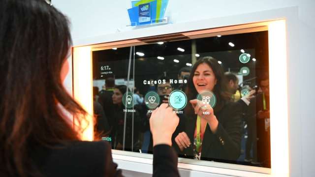 三星押寶Mini LED高階電視 聚積出貨量看增。(圖:AFP)
