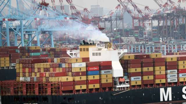 港口堵塞問題嚴重 高達四分之一美西運能受影響(圖片：AFP)