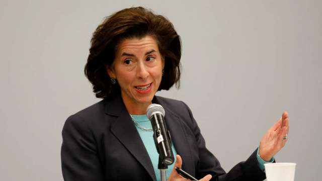 美國商務部長 Gina Raimondo。（圖：AFP）
