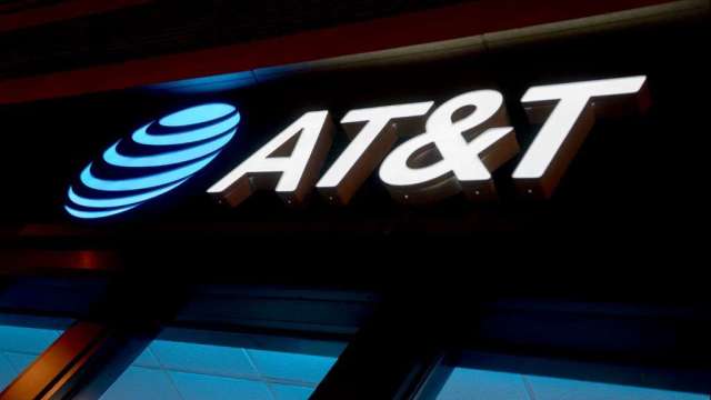 AT&T上季營收超越預期。（圖：AFP）