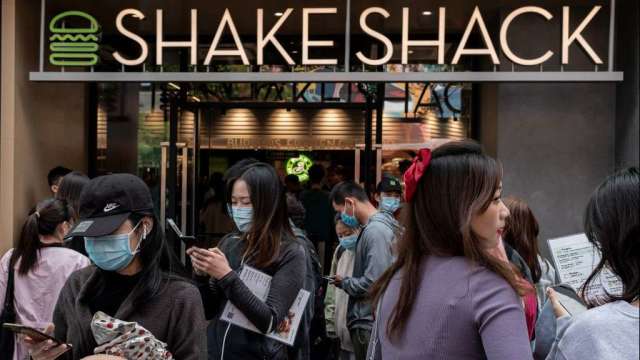 Shake Shack汉堡外送要多付15%。（图：AFP）(photo:CnYes)