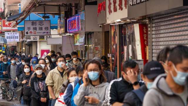 香港疫情大爆炸。(圖: AFP)