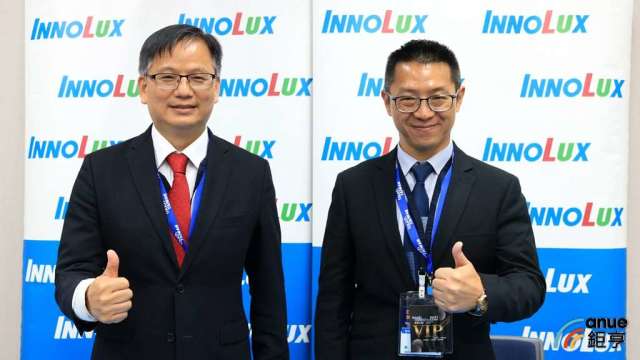 群創董事長洪進揚(右)、總經理楊柱祥(左)。(鉅亨網資料照)