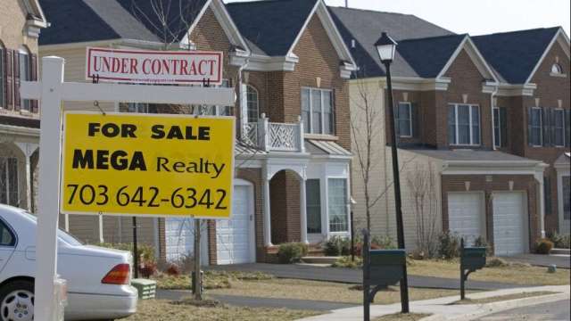 美國2月待售房屋銷售衰退。（圖：AFP）