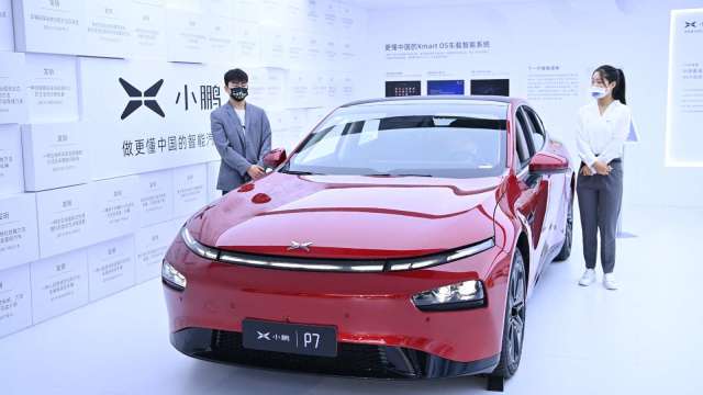 中國造車新勢力成績單出爐 小鵬汽車3月交車量第一(圖片：AFP)