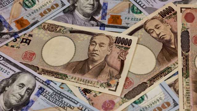 日圓再跳水探近25年新低 換5萬元新台幣多賺8100元。(圖：AFP)