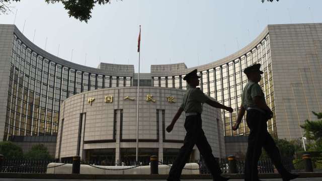 中國央行未調降MLF利率。(圖: AFP)