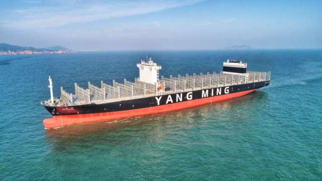 陽明通過LNG動力雙燃料貨櫃船布建計畫。(圖：陽明提供)