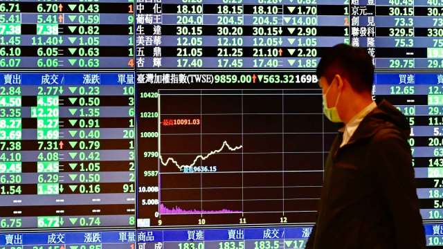 半導體殺聲隆隆 權值三王單日市值蒸發近3900億元。(圖:AFP)
