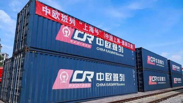 萬里鐵路保供穩鏈。(圖: 上海海關)