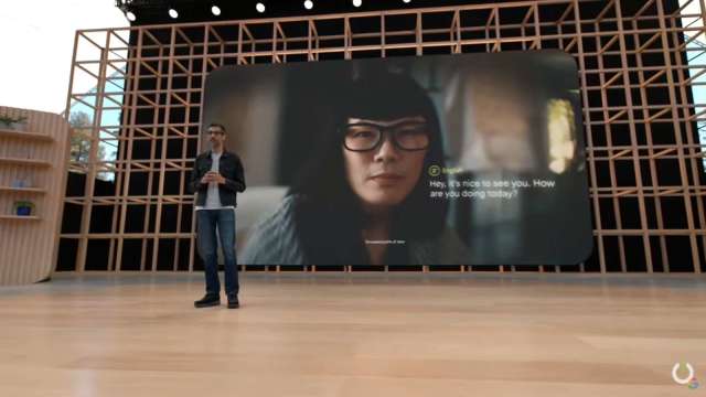 再戰智慧眼鏡！谷歌I/O大會推AR眼鏡 可實時翻譯語言   (圖片:谷歌)