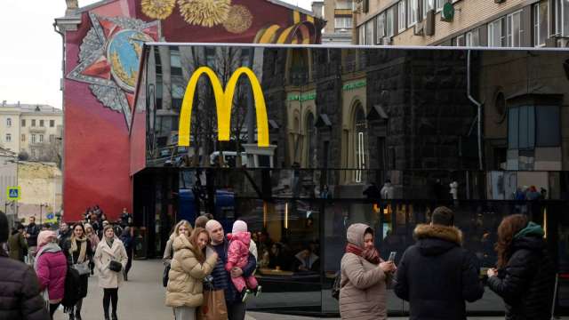 麥當勞揮別俄羅斯 宣布出售在該國業務(圖片：AFP)