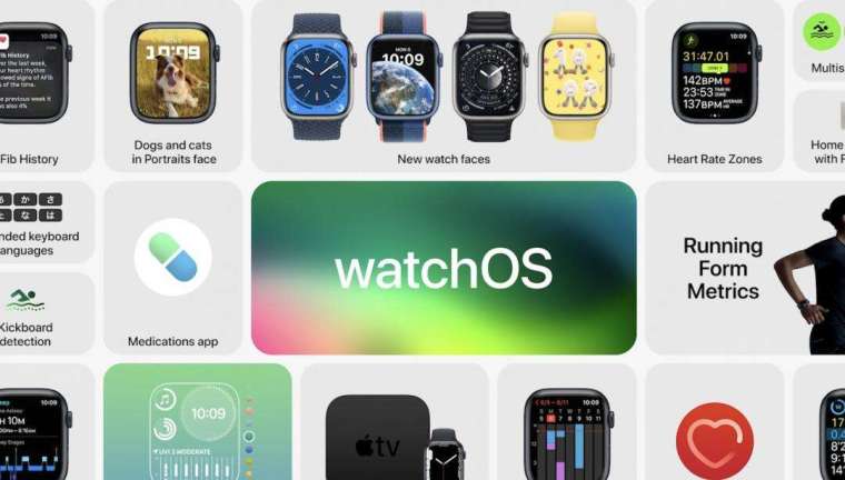 Apple Watch 的新一代 watchOS 9 作業系統。圖片：蘋果。